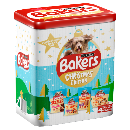 Picture of Bakers Mixed Dog Treats Christmas Tin