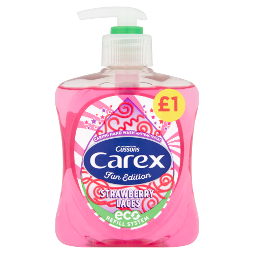 Picture of Carex Antibacterial Hand Wash Strawberry Laces £1