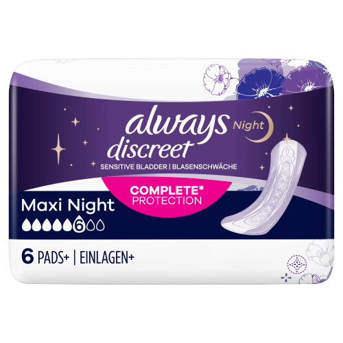 Picture of Always Discreet Sensitive Bladder Maxi Night Pads