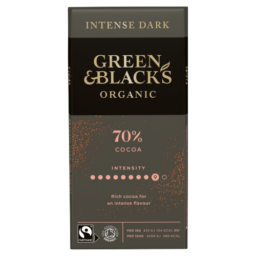 Picture of Green & Black Org Dark Choc 70%