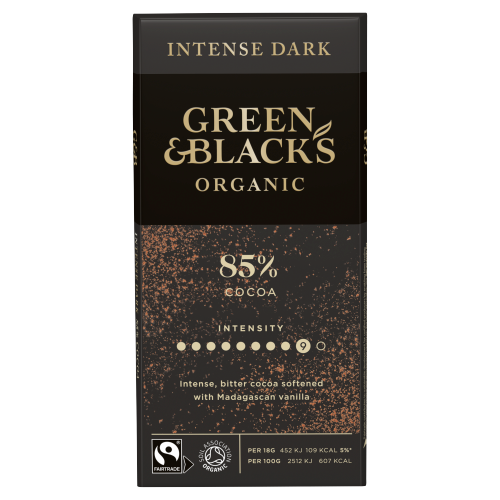 Picture of Green & Black Dark Choc 85%