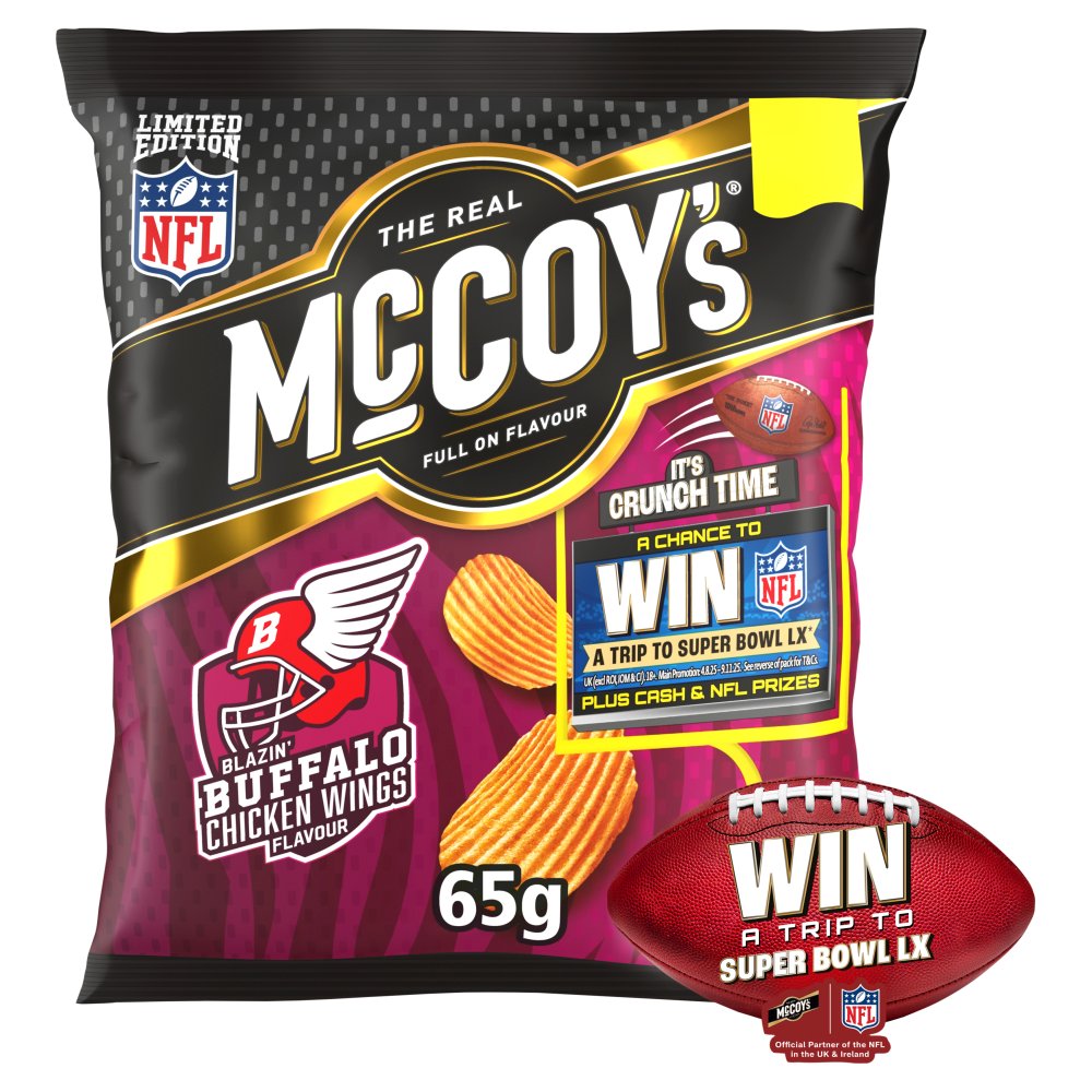Picture of McCoys Blazin' Buffalo Chicken Wings Crisps £1.35