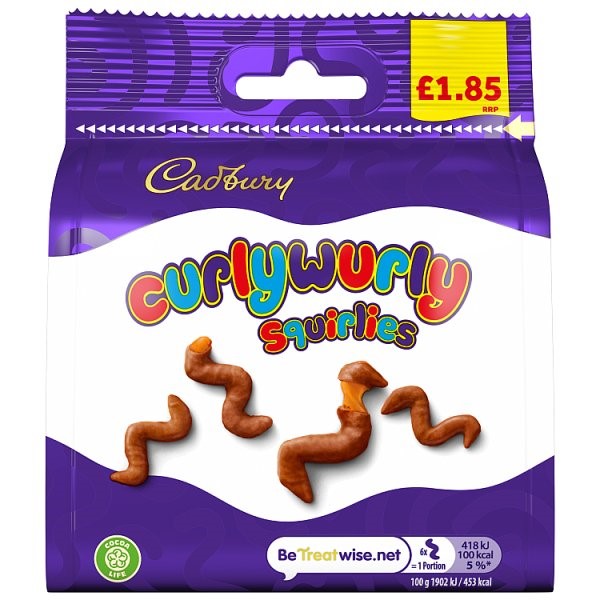 Picture of Cadbury Curly Wurly Swirl £1.85 Bag