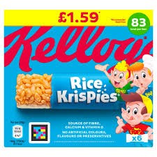 Picture of Kelloggs Rice Krispies Cereal Milk Bars £1.59
