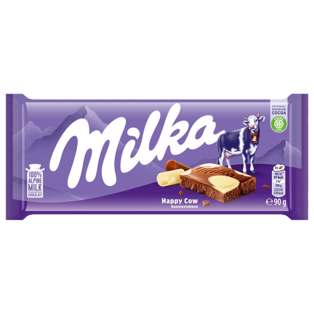 Picture of Milka Happy Cow Milk & White Chocolate